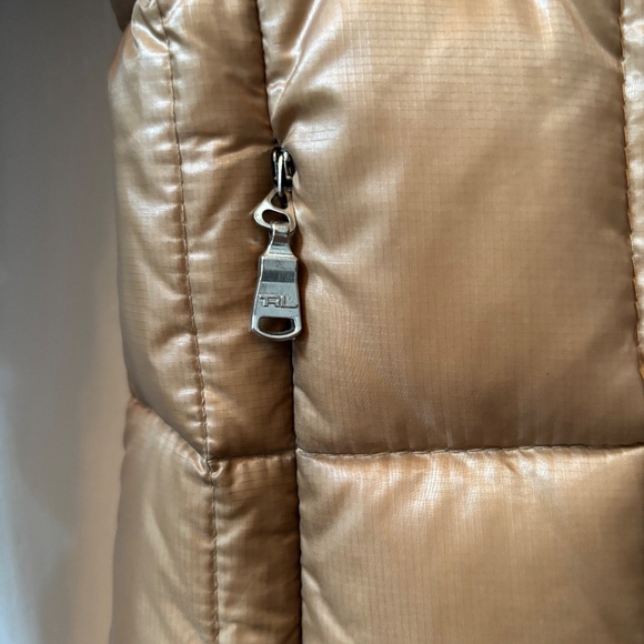 Ralph Lauren Black Label gold quilted puffer with down fill- size XS- v rare! - Picture 5 of 16